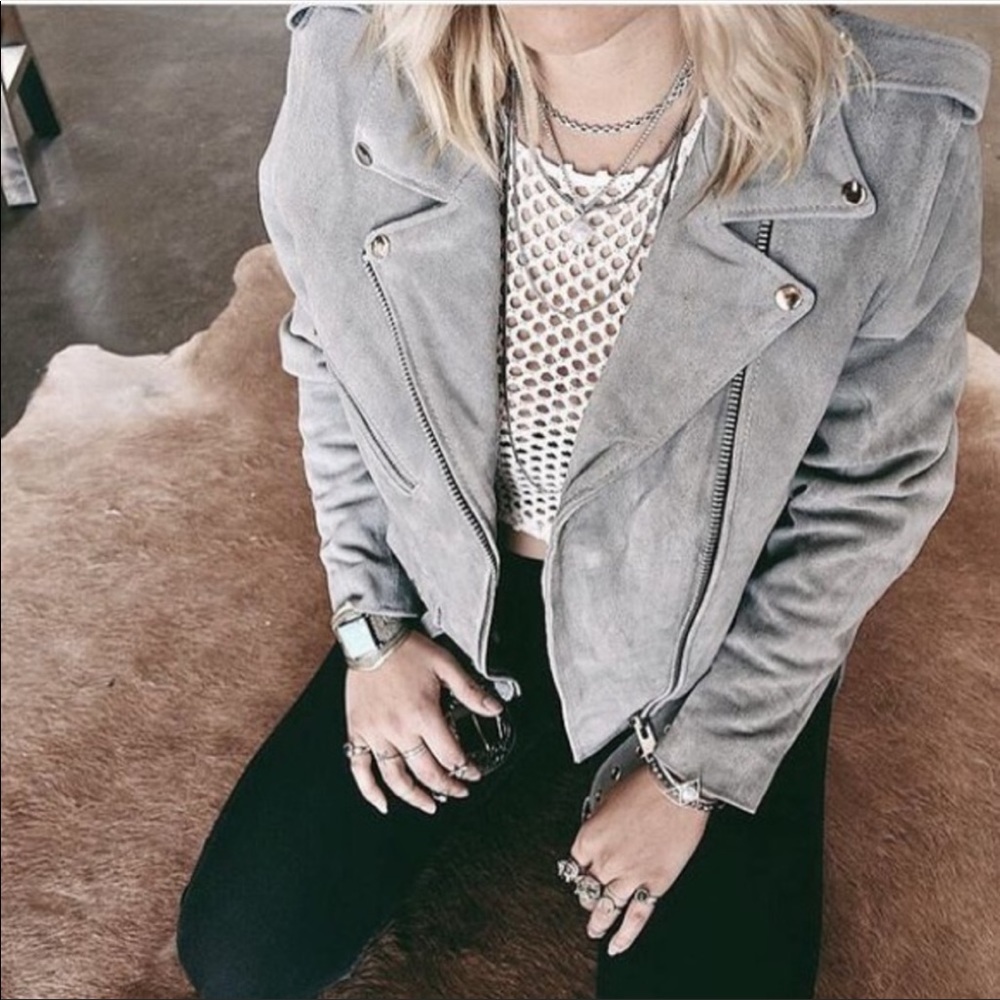 For Love & Lemons XS Understated Leather Jacket - Picture 2 of 8